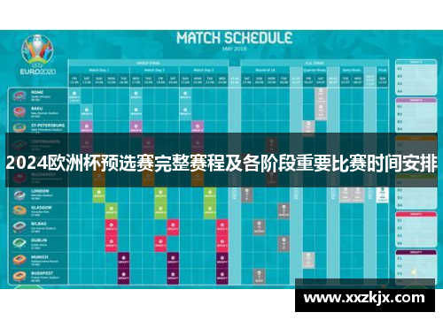 2024欧洲杯预选赛完整赛程及各阶段重要比赛时间安排